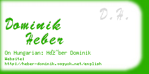 dominik heber business card